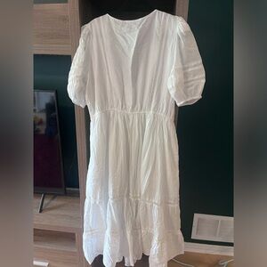Abercrombie and Fitch dress with puff sleeves and crochet details